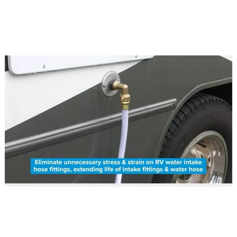 Hose Elbow, 45 Deg w/Gripper